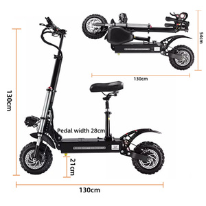 Bicicleta Eléctrica Plegable para Adultos AFTFA de 11 Pulgadas, Alta Velocidad, Todoterreno, Doble Tracción, 60V 5400W, Inteligente, de Aleación de Aluminio, Venta al Por Mayor - Product Image 3