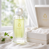 Flacons de parfum de haute qualité avec logo personnalisé, 100 ml, flacons de parfum en verre vides avec boîte d'emballage et couvercle personnalisé