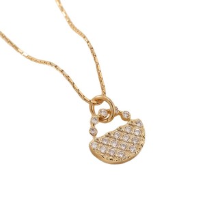 yunnique Luxury Women's Clavicle Necklace 18K Gold Pave Zircon Pendant Everyday Wear Jewelry - Product Image 5