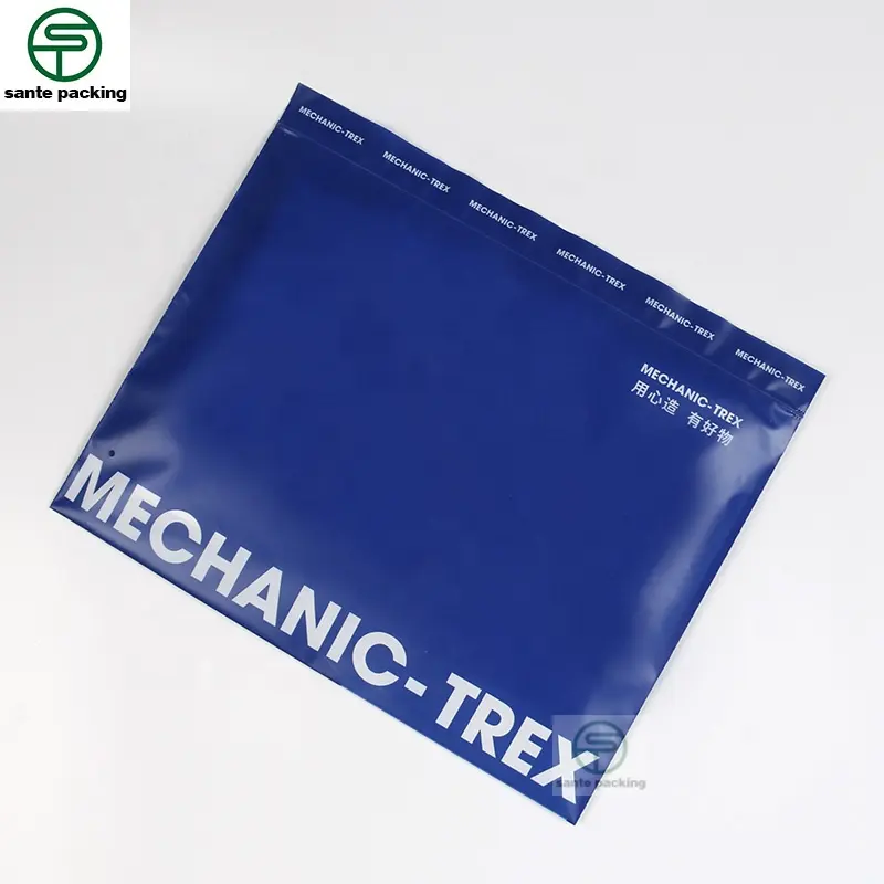 Men's Undershirts Packaging Bags for Shipping Frosted Blue Zipper Plastic Bags For Clothing Shoes   Jewelry