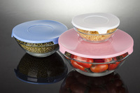 Ensemble de récipients en verre pour le déjeuner, la préparation des repas et les restes, va au lave-vaisselle et au four