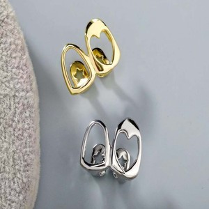 Jinwu Yiwu Hollow Heart Double Teeth Set Anti-Fatigue Copper Environmental-Friendly Electroplating Daily Street Cool Accessories - Product Image 2