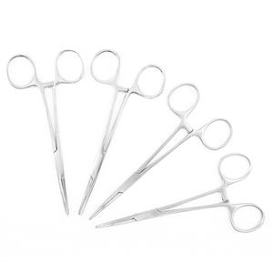 14cm Cerrahi Alet Seti Paslanmaz Çelik Pansuman Gazlı Bez Makası Cerrahi Hemostatik Forseps Düz/Kavisli Sarf Malzemeleri - Product Image 3