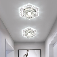 Plafonniers Créatifs Lampes d'Allée Design Décoratif Fleurs de Salon Luminaires Acryliques Modernes Lumière d'Entrée de Couloir pour la Maison