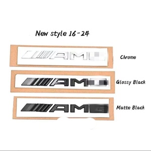 Adesivi Badge Auto in ABS con Logo AMG, Etichette in Plastica per Carrozzeria <span class=keywords><strong>Mercedes</strong></span> <span class=keywords><strong>Benz</strong></span>, Adesivi per Bagagliaio Posteriore, Marchio di Cilindrata - Product Image 5