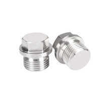 Raccords de tuyauterie en acier inoxydable COVNA Instrumentation 1/4 3/8 1/2 1 pouce NPT BSPT filetage mâle tête hexagonale bouchon de tuyauterie