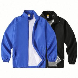 Veste coupe-vent en polyester de haute qualité à prix avantageux pour hommes, veste de sport à deux couches pour hommes - Product Image 1