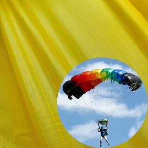 Vente chaude 30D Ripstop Nylon 66 Tissu Un Côté Enduit De Silicone Utilisé Pour Parachute Parapente Hamac