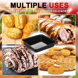 3 pezzi piatti per <span class=keywords><strong>Pizza</strong></span> profondi rettangolari antiaderenti piatti Pre-stagionati utensili da cucina <span class=keywords><strong>in</strong></span> stile Detroit - Product Image 6