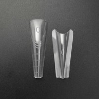 Formes à ongles sandwich pour extension d'ongles en acrylique, avec logo personnalisé, double fond et double dessus, pour capsules d'ongles