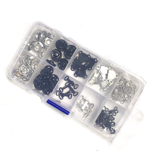 200 pcs Brass mạ mô hình vuông Kim Loại May Hooks & mắt đóng cửa Thiết lập 3 phong cách thân thiện với môi váy móc và mắt đóng cửa - Product Image 6