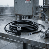Sensor Aktuator M12 Konektor 8-Pin Betina Kabel Harness Terpasang Jaket PVC/PUR Tanpa Pelindung Kabel Berkode ABD Panjang Kabel Dapat Disesuaikan