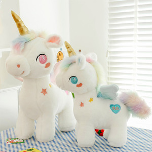 Adorables Peluches de Unicornio de Ensueño, Cuerpo de Felpa de Algodón Ligero, Juguetes de Peluche Cómodos, Deliciosos Regalos con Logotipo de Color Personalizable - Product Image 2