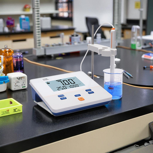 MesuLab Digital Laboratory Bench Type <span class=keywords><strong>pH</strong></span> <span class=keywords><strong>Meter</strong></span> Water Tester Analysis Machine untuk Susu, Adonan, Makanan & Darah Benchtop <span class=keywords><strong>PH</strong></span> <span class=keywords><strong>Meter</strong></span> - Product Image 1