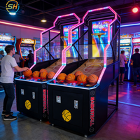 Machine de basket-ball pliable de luxe pour adultes, machine de jeu de tir électronique, machine de jeu d'arcade pour enfants