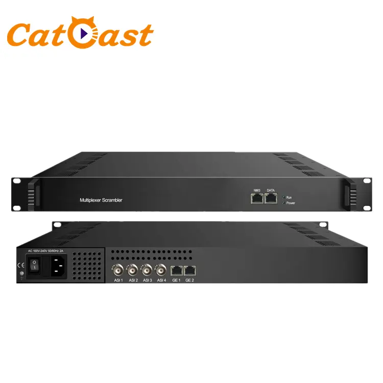 CATV sistema di Trasmissione ASI IP ingresso Multiplexing Scrambling per MPTS ASI Multiplexer Scrambler
