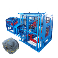High Speed 3/4 Strand Twisted PP PE Nylon Cotton hemp paper gold plastic Rope twisting machine