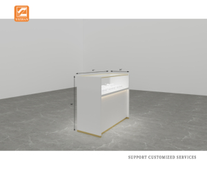 Vente directe d'usine, <span class=keywords><strong>vitrine</strong></span> de présentation de <span class=keywords><strong>bijoux</strong></span> moderne de luxe haut de gamme en verre trempé, acier inoxydable, MDF, éclairage LED - Product Image 4