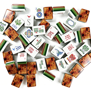 Vente directe d'usine aux États-Unis, ensemble professionnel de 160 tuiles avec supports, jeu de Mahjong occidental pour soirée de jeu <span class=keywords><strong>en</strong></span> <span class=keywords><strong>famille</strong></span> - Product Image 2
