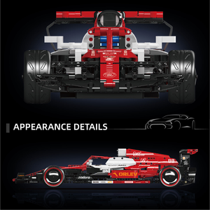 Moule King 13151S 1226PCS Car Serie Rouge <span class=keywords><strong>F1</strong></span> Flèche Racing Car Building Block Model Technical Educational Toy Festival Gift - Product Image 3