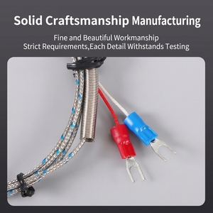 Sonde thermocouple de 50/100/150/200 mm de longueur personnalisable avec fil tressé anti-interférence <span class=keywords><strong>pour</strong></span> extrudeuse, four et machines à plastique - Product Image 6