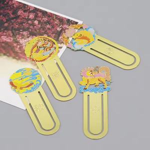 Nouveaux Marque-pages en Laiton Émaillé Doux et Mignon, Motifs Animaux de Dessins Animés Dorés, Idéaux pour les Cadeaux de Fêtes - Product Image 2