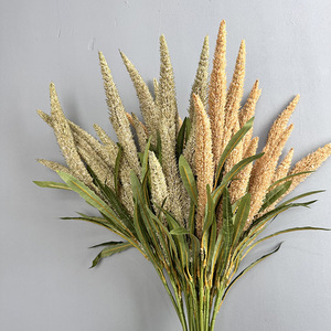 Nuovo Fiore Artificiale Singolo 65CM in Salvia Bianca e Verde, Erba Sintetica Effetto Floccato, Colore Autunnale per Decorazioni di Matrimoni, Casa, Hotel e Feste - Product Image 5