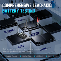 Probador de Baterías UDIAG con Pantalla LCD, Analizador de Motor CCA AGM, IEC/EN61010-1 para Detector de Baterías de Automóvil de 12V, Portátil, para Todos los Modelos de Automóviles