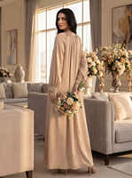 Abaya de Luxe Respirante Grande Taille avec Strass Dubaï 2026 – Robe de Soirée Musulmane Élégante pour Femme, Longueur Ras du Sol, Col en V, Été/Hiver
