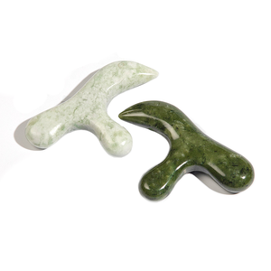 Herramienta de masaje de pies Xiuyan Jade directa de fábrica, masajeador Gua Sha de espalda de Jade Natural para relajación facial y corporal, venta al por mayor - Product Image 1