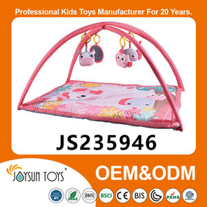 Tappetino da gioco per neonati palestra per bambini <span class=keywords><strong>rosa</strong></span> con giocattoli di peluche appesi tappetino per la pancia - Product Image 2