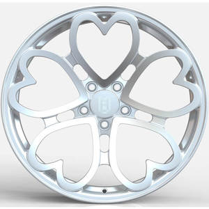 Jantes de voiture blanches Taille 15 16 17 18 19 20 21 pouces 5x112 Roues en forme de cœur adaptées aux voitures Pontiac Fiero 1988 GT Mera Ferrari <span class=keywords><strong>EVOQUE</strong></span> - Product Image 2