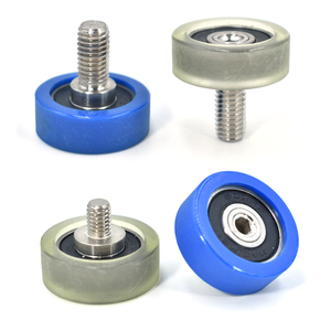 Roue en caoutchouc revêtue de polyuréthane de 10 mm, 20 mm, 25 mm, 30 mm, 35 mm, 40 mm avec M3, M4, M5, M6, M8, M10 avec 606, 608, 626 ZZ RS - Product Image 5