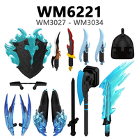 WM6220 WM6221 Solo Beru Cha Hae-In Sung Jin-Woo Mage Tusk Bellion Gris Regalo Juguetes DIY Juegos de bloques de construcción Juguetes para niños