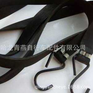 Sangles de bagages en caoutchouc souple noir avec crochets métalliques pour sacs et voitures, accessoires d'équipement portables - Product Image 2