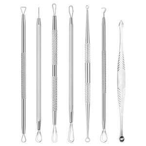 Pince à acné en acier inoxydable, <span class=keywords><strong>aiguille</strong></span> jetable pour l'élimination des points noirs et des points blancs, <span class=keywords><strong>aiguille</strong></span> à acné, outil pour presser les boutons et les points noirs - Product Image 4