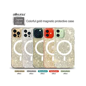 低最小起订量时尚专用磁性定制照片相机保护手机外壳适用于Iphone 15 14 13