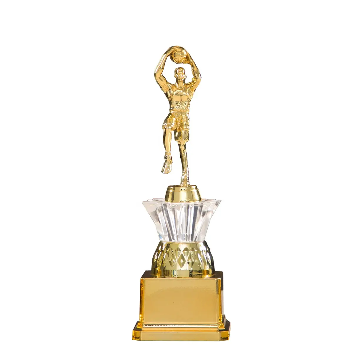 Manufacturing T27-2 Best Sale Plastic Sport trophy medal   Plaque for Basketball Game Players