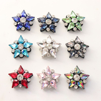 Échantillon gratuit de l'écusson de gelée strass populaire 3D strass patchs perlés cousus sur des patchs diamantés pour accessoires vestimentaires