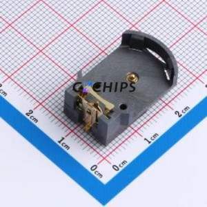 BS-170A02 Button & Strip Battery Connector SMD Connector Battery Holder Phosphor Bronze Gold - Product Image 1