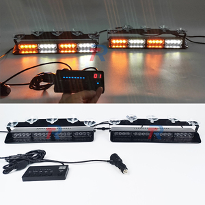 Un par de luces estroboscópicas de advertencia Interior de coche, lámpara de baliza intermitente de 32 <span class=keywords><strong>LED</strong></span> con controlador de pantalla Digital <span class=keywords><strong>para</strong></span> <span class=keywords><strong>parabrisas</strong></span> de tablero - Product Image 2