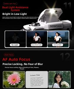 Caméra Vlog DLC DC226, best-seller mondial, avec écran tactile IPS de <span class=keywords><strong>3</strong></span>,2 pouces, double objectif, photo 8K, anti-vibration, pour les créateurs de contenu - Product Image 4