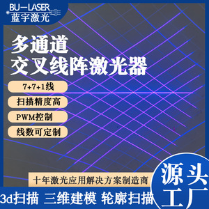 Blueyu Laser Multi Line Laser 7+7+1 Lines High Precision 3D Scanning For 3D Modeling And Contour Scanning - Product Image 1