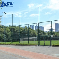Clôture périmétrique durable pour terrain de football, panneau en maille galvanisée, modulaire sur mesure, terrains de sport extérieurs, aires de jeux scolaires, sécurité
