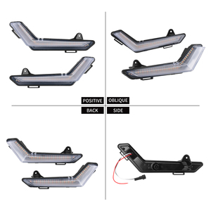 Feux de signalisation LED pour UTV ATV, lentille fumée transparente, feux d'accentuation dynamiques pour Can-Am Defender MAX 2020-2023 - Product Image 3