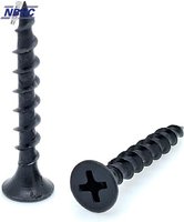 Fastener Manufacturer Tornillos 3.5mm Black Gypsum Screw Bugle Head Fine Thread Black Oxide Steel Screw Drywal Inch Cheap Price