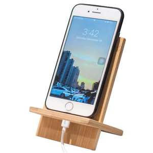 Portable Detachable Bamboo Phone Stand Custom Cheap Phone Holder for Wood Crafts Wooden Boxes & Wall Signs