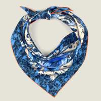 Écharpe en twill de soie tissée à la main, motif marbré rose, élégante et tendance, design personnalisé disponible