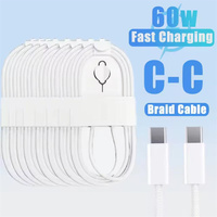 Cable USB de 60w para Conectar CarPlay Exclusivo para iPhone 17 16 15 Pro Max Plus, Cables de Carga Rápida USB a Tipo-C, Cable de Datos Tipo-C
