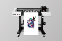 Impresora DTF de Doble Cabezal SinoColor, Modelo Nuevo, de 60 cm, con Agitador de Polvo, Plotter, Impresora de Camisetas y Películas PET